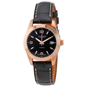Longines Conquest Classic Automatic Ladies Leather Watch L22858563 L2.285.8.56.3