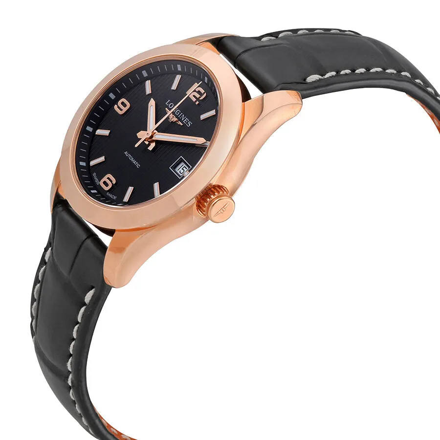 Longines Conquest Classic Automatic Ladies Leather Watch L22858563 L2.285.8.56.3