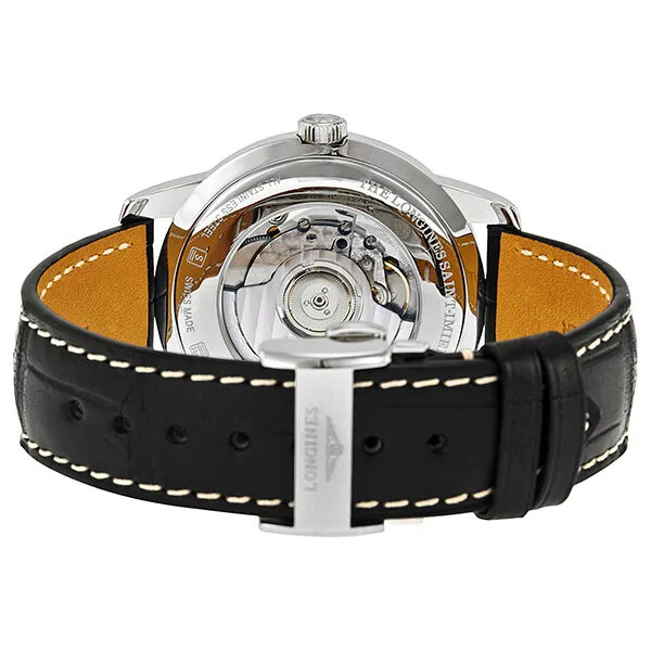 Longines Saint-Imier Automatic Black Dial Stainless Steel Black Leather Men's Watch L2.766.4.59.3 L2.766.4593
