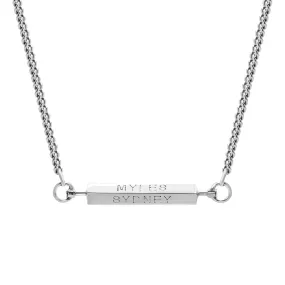 MEN'S PERSONALISED 4 SIDED SPINNING BAR NECKLACE