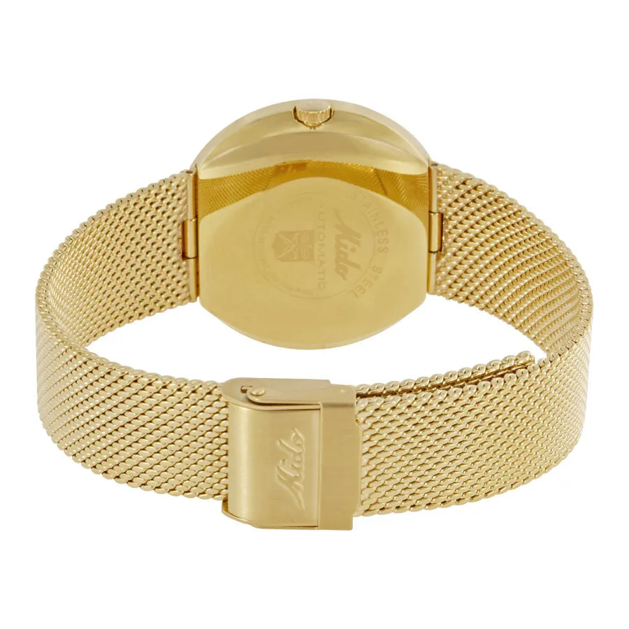 Mido Commander Automatic Yellow Gold Plated Unisex Watch M8429.3.22.13