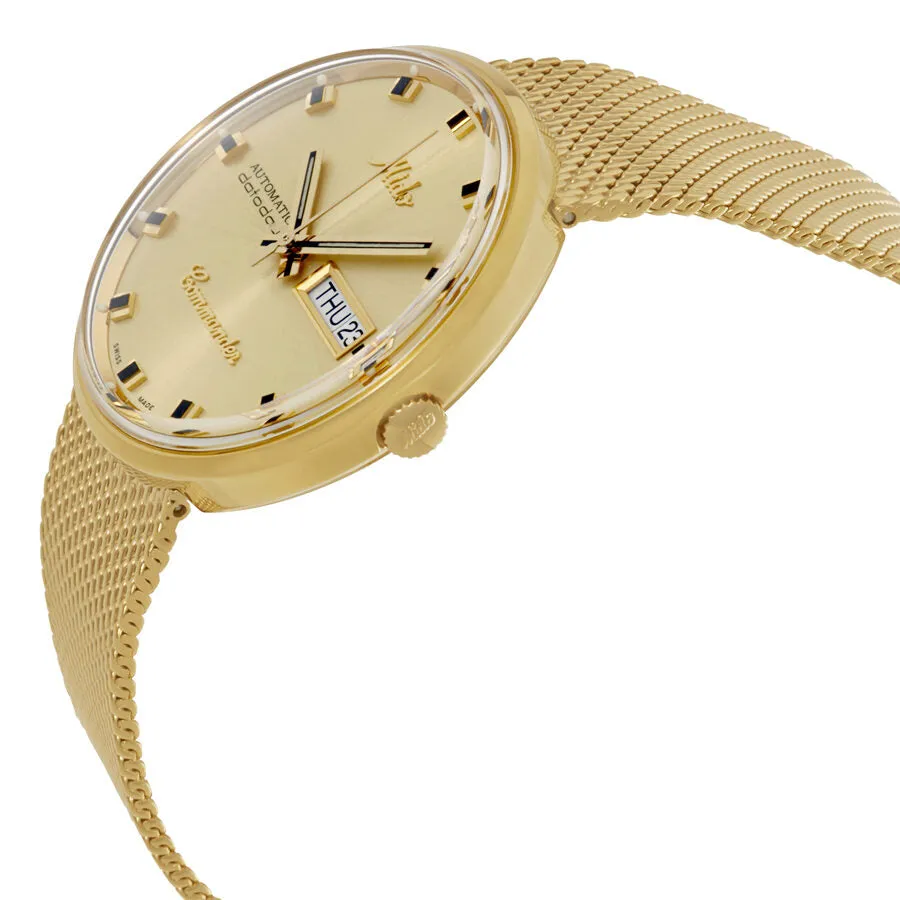 Mido Commander Automatic Yellow Gold Plated Unisex Watch M8429.3.22.13