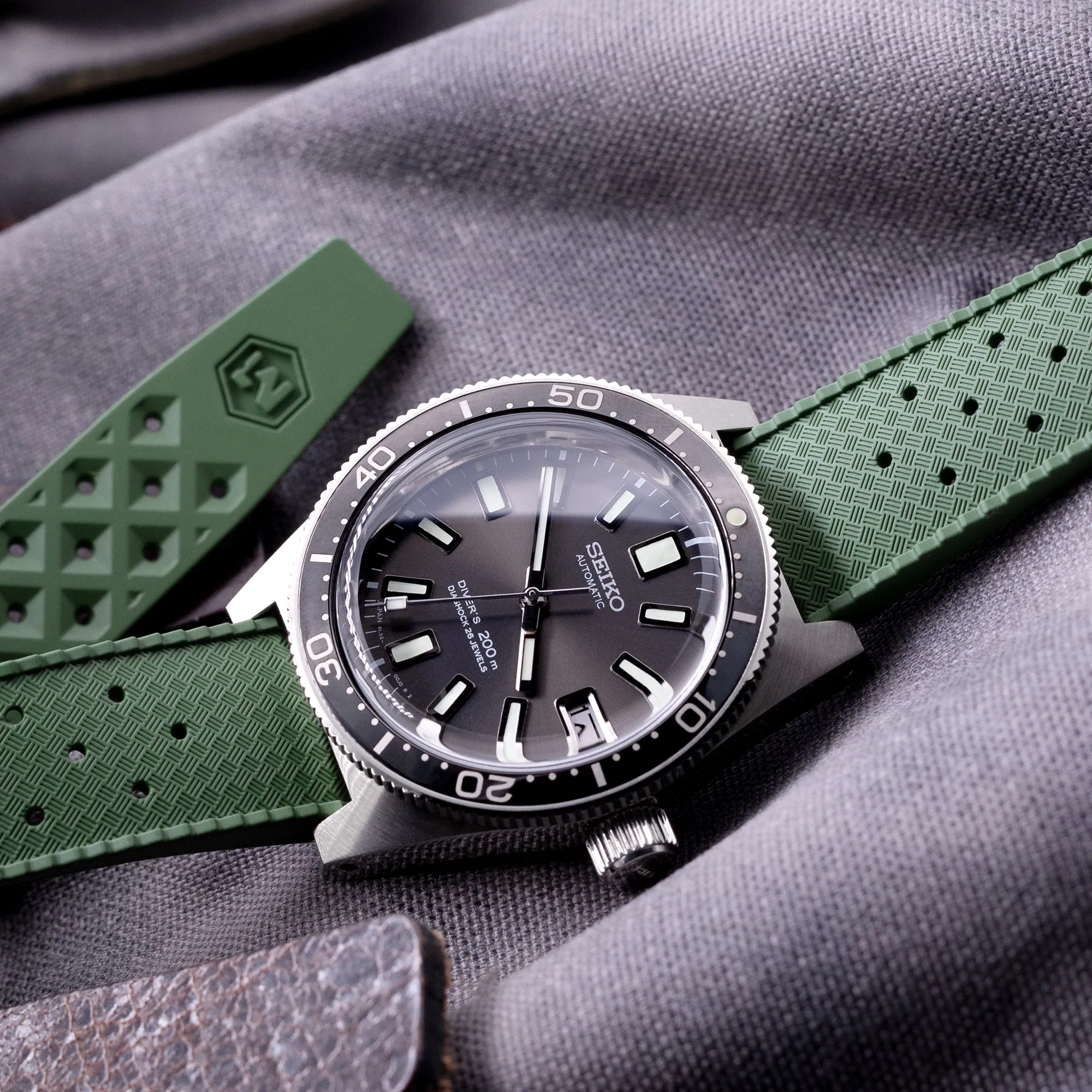 Military Green Tropic Pro FKM Quick Release rubber strap