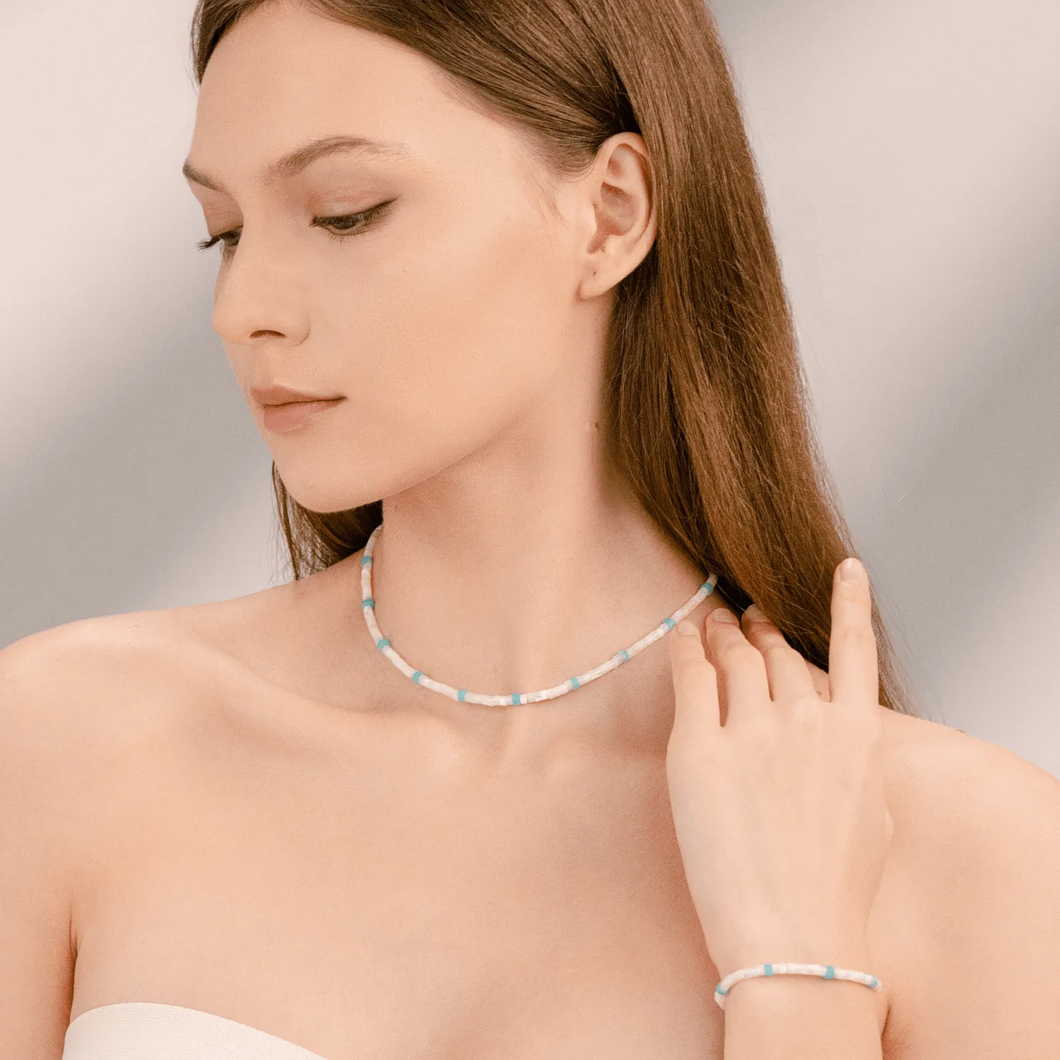 Moon Lake Beaded Necklace