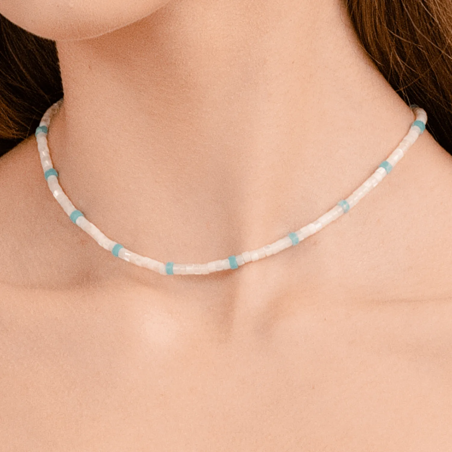 Moon Lake Beaded Necklace