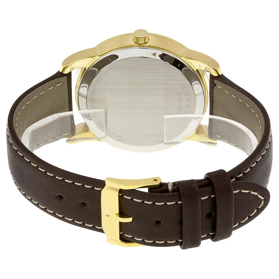 Movado Bold Brown Dial Brown Leather Men's Watch 0606880