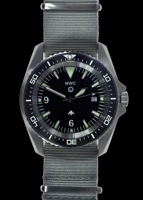 MWC Heavy Duty 300m Military Divers Watch in Stainless Steel Case (Quartz) with Sapphire Crystal and Ceramic Bezel (Solid Bar Version)