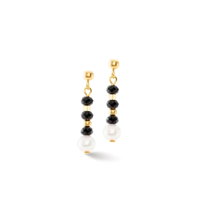 Mystic Pearl earrings gold-black