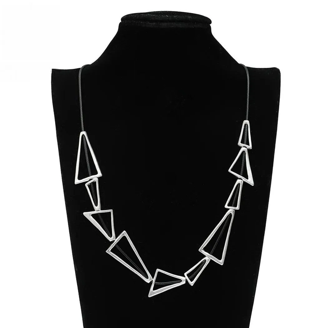 New in Vintage Alloy Necklace Jewelry for Women Geometric Gothic Long Collare Chains