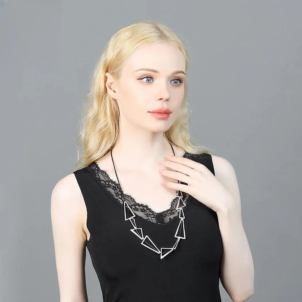 New in Vintage Alloy Necklace Jewelry for Women Geometric Gothic Long Collare Chains