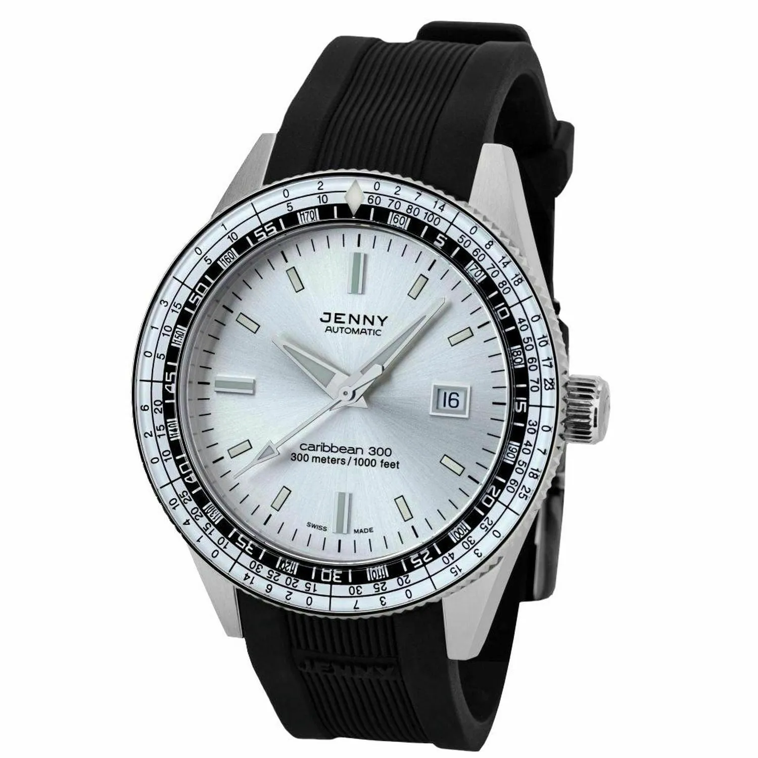 New Jenny Caribbean 300 Silver Dive Diving Watch by DOXA Limited Edition