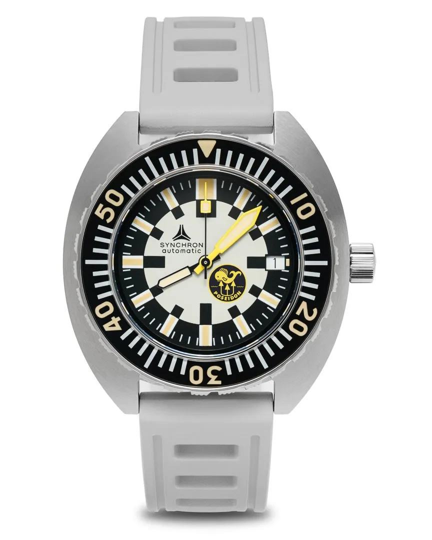 New SYNCHRON POSEIDON Diving Watch ISOfrane Rubber Limited Edition 481/1000