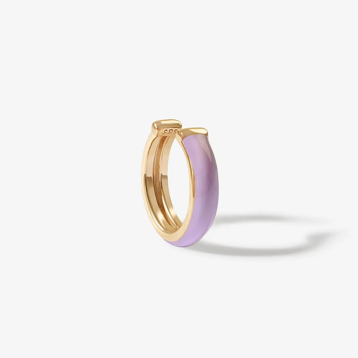 Oakes lavender enamel ear cuff