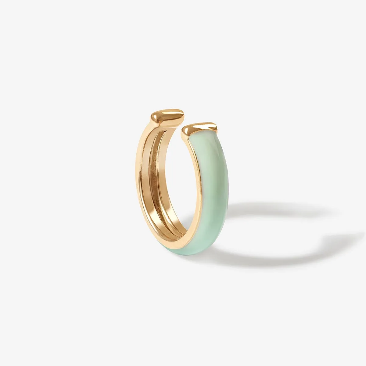 Oakes mint enamel ear cuff