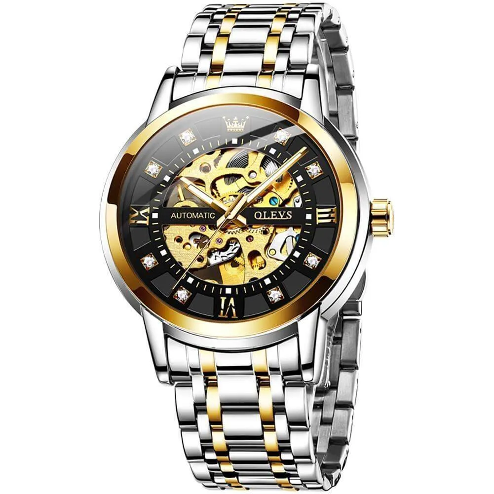 Olevs Newest Model Automatic Mechanical Luxury Wristwatch Men