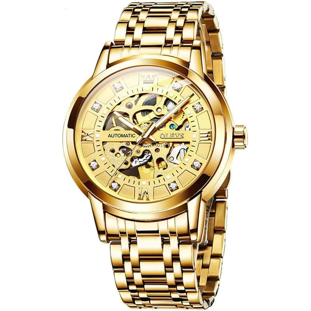 Olevs Newest Model Automatic Mechanical Luxury Wristwatch Men