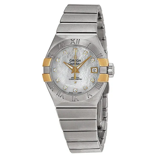 Omega Constellation Co-Axial Mother of Pearl Ladies Watch 12320272055005 123.20.27.20.55.005
