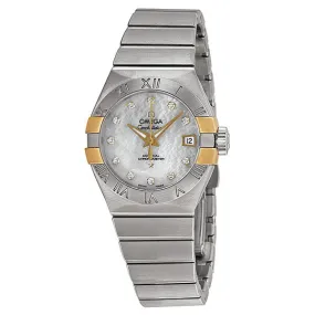 Omega Constellation Co-Axial Mother of Pearl Ladies Watch 12320272055005 123.20.27.20.55.005