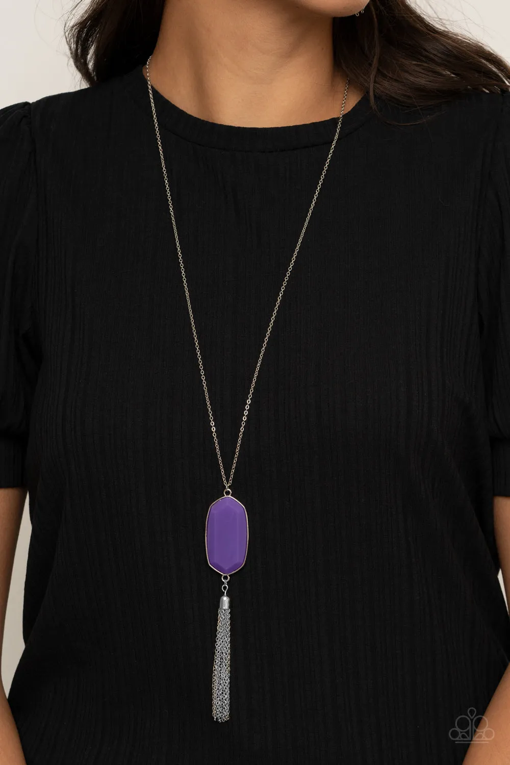 Paparazzi Got A Good Thing GLOWING Necklace Purple