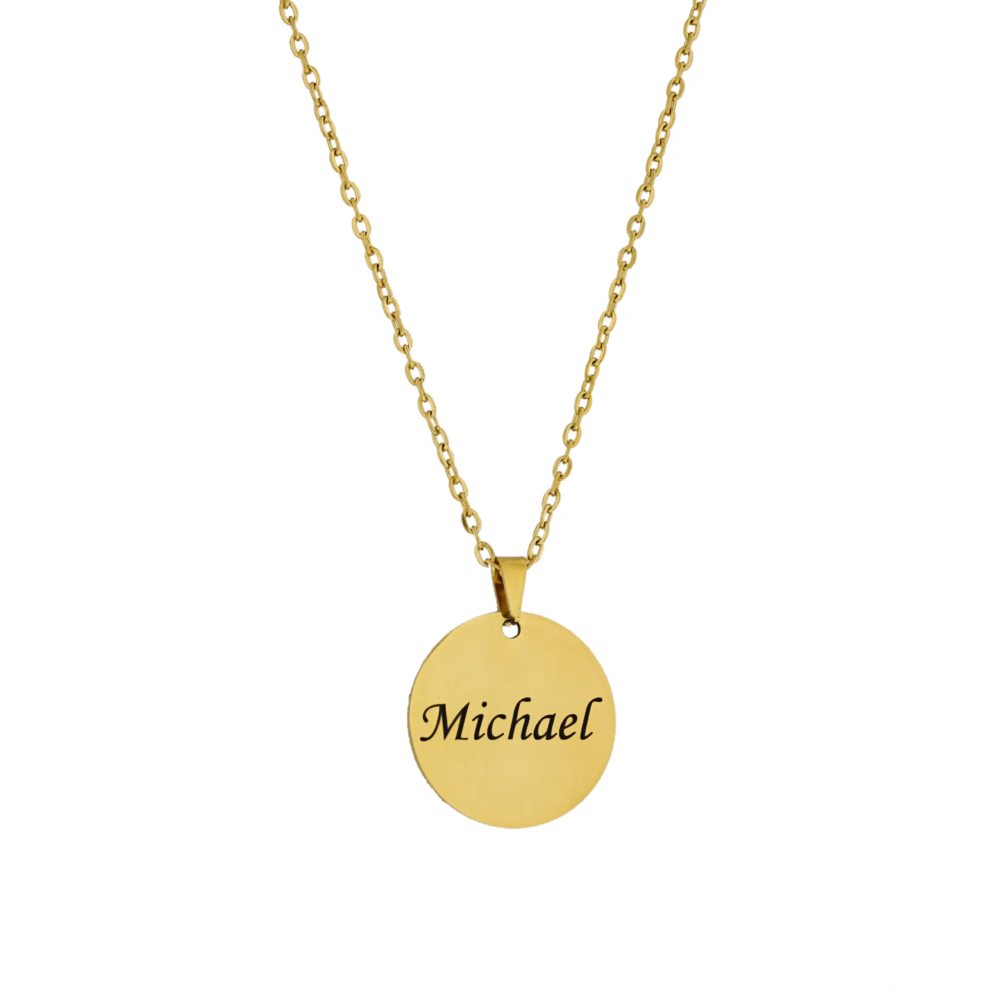 Personalized Disc Name Necklace KCL 27