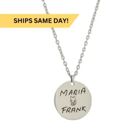 Personalized Disc Name Necklace KCL 27