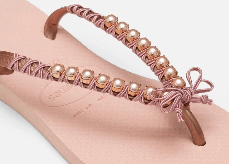 Precious Pearls Flip Flops