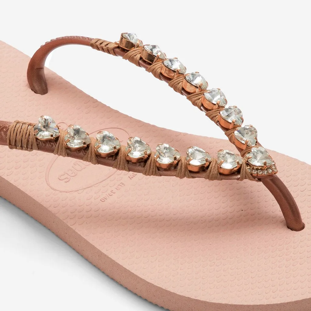Queen of Hearts Flip Flops