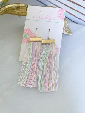 Rainbow Tassel Earrings