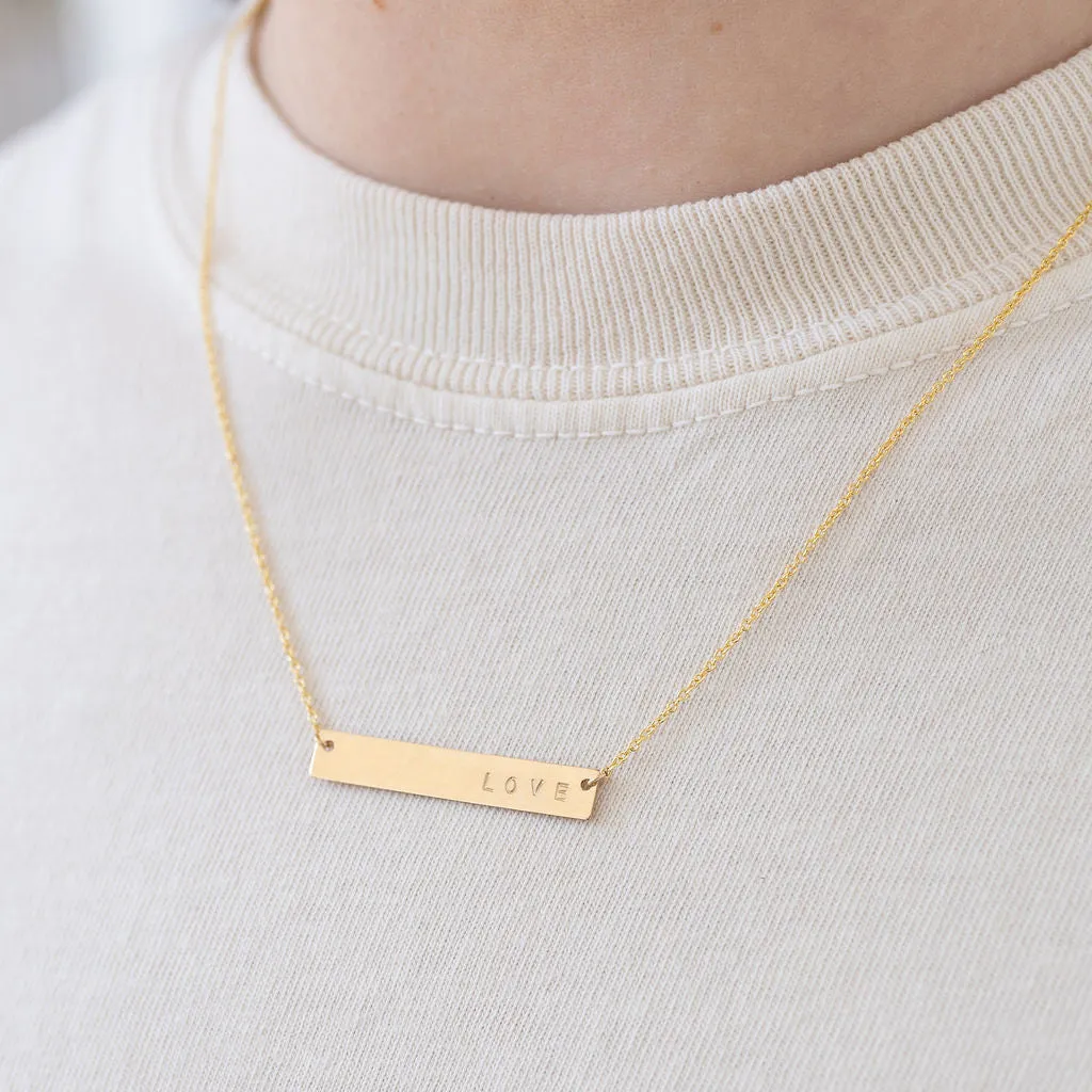 Rectangle Bar Necklace or Bracelet