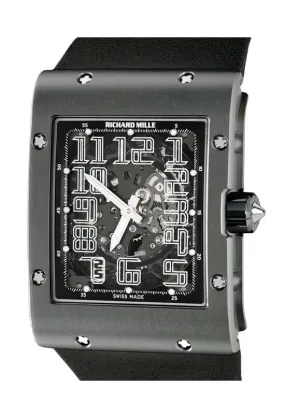 Richard Mille RM016 Black Rubber Titanium Men's Watch RM016-TIMICRO