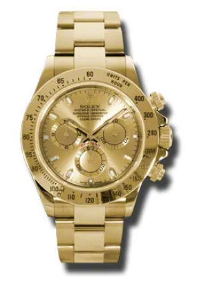 Rolex Cosmograph Daytona Gold-tone Dial 18K Yellow Gold Oyster Bracelet Automatic Men's Watch 116528CSO