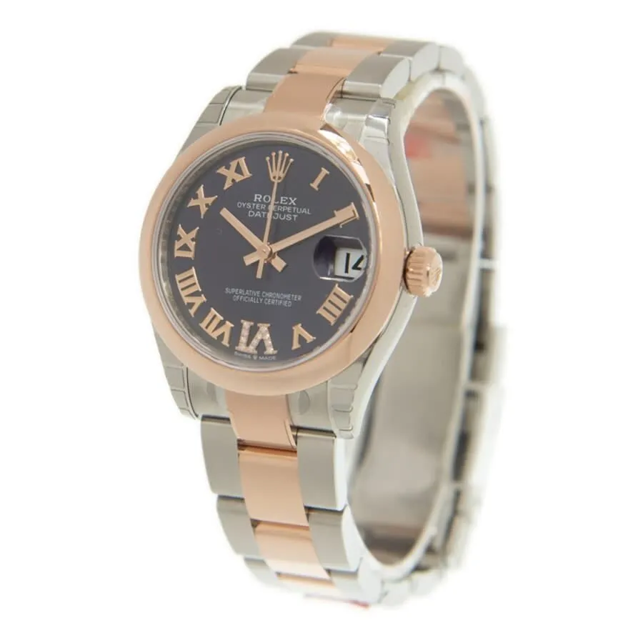 Rolex Datejust 31 Aubergine Dial Automatic Ladies Steel and 18kt Everose Gold Oyster Watch 278241AURDO