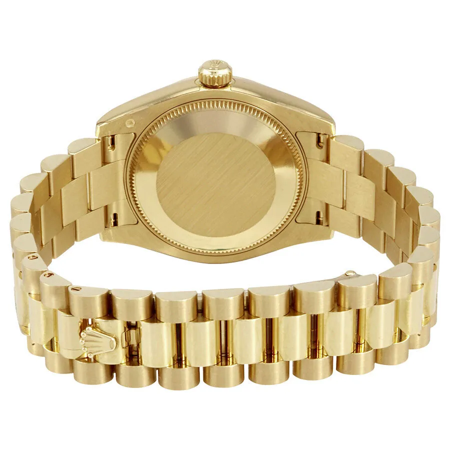 Rolex Datejust Black Mother Of Pearl Diamond Dial Ladies 18K Yellow Gold President Watch 178278BKMDP