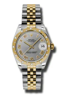 Rolex Datejust Lady 31 Grey Dial Stainless Steel and 18K Yellow Gold Jubilee Bracelet Automatic Watch 178343GRJ