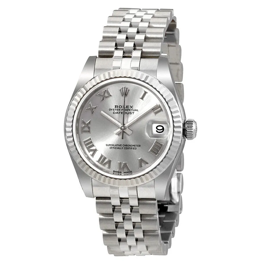Rolex Datejust Lady 31 Silver Dial Stainless Steel Jubilee Bracelet Automatic Watch 178274SRJ