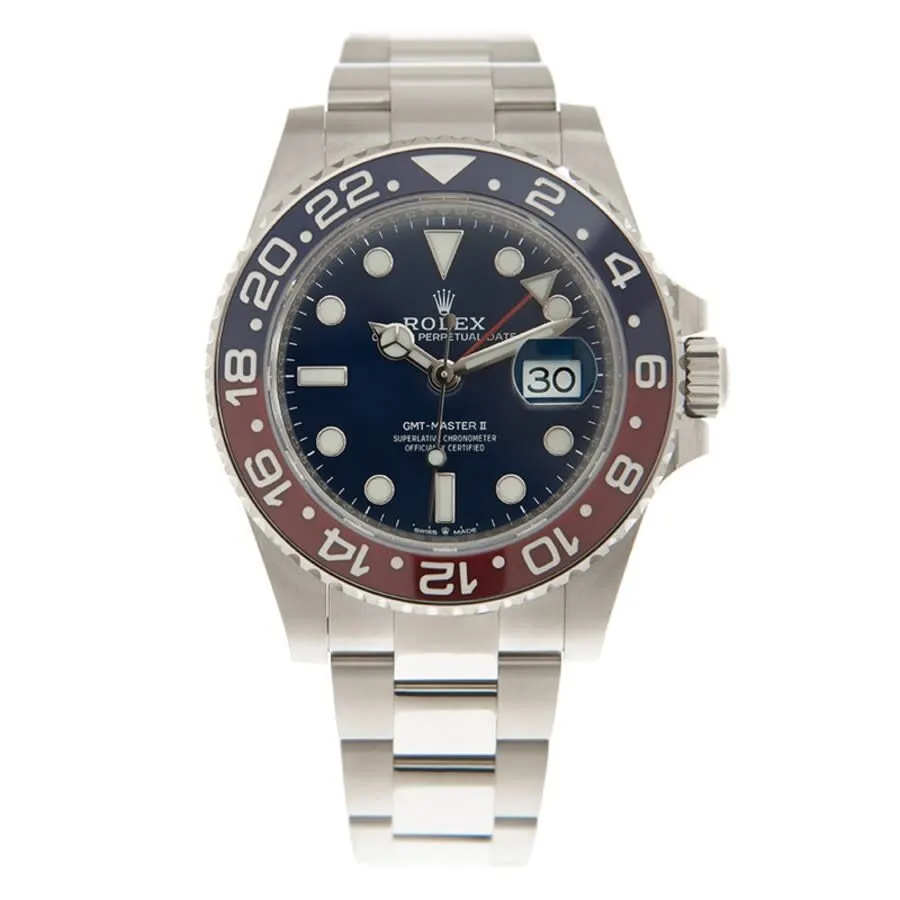 Rolex GMT-Master II Automatic Chronometer Blue Dial Pepsi Bezel Watch M126719BLRO-0003