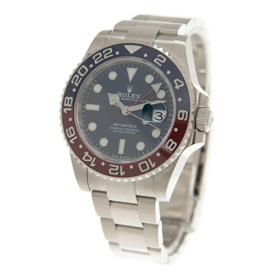 Rolex GMT-Master II Automatic Chronometer Blue Dial Pepsi Bezel Watch M126719BLRO-0003