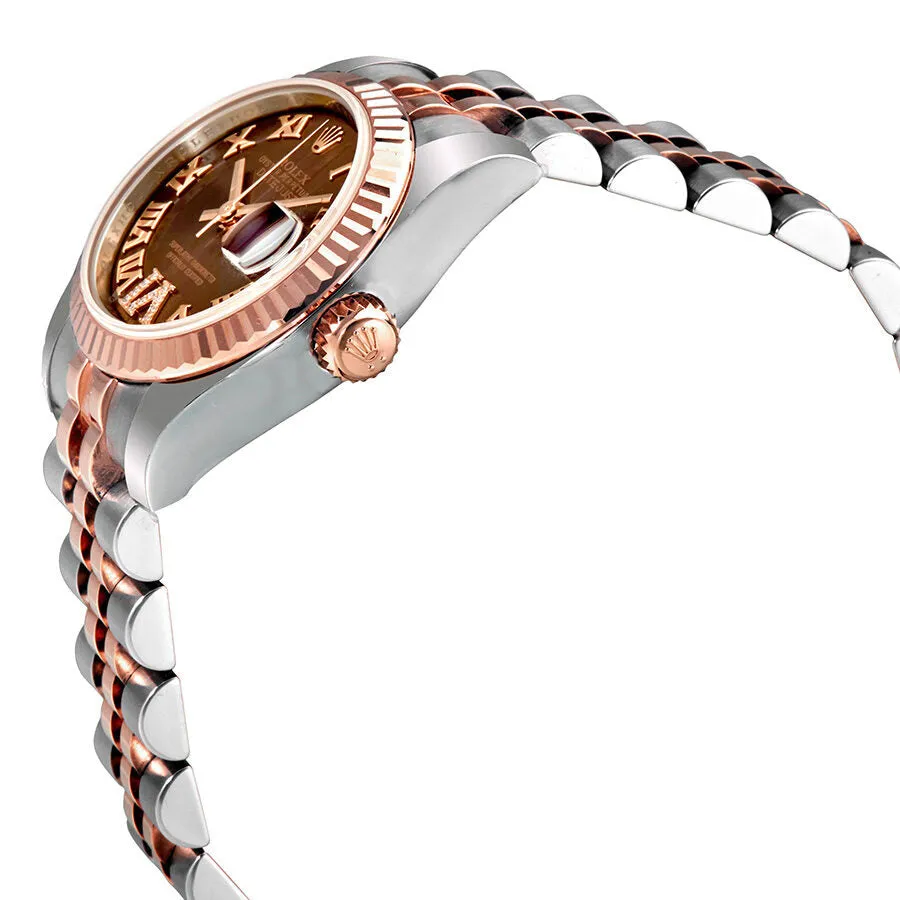 Rolex Lady Datejust 26 Chocolate Brown Dial Stainless Steel and 18K Everose Gold Jubilee Bracelet Automatic Watch 179171CHRDJ