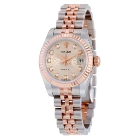 Rolex Lady Datejust 26 Silver Dial Stainless Steel and 18K Everose Gold Jubilee Bracelet Automatic Watch 179171SJDJ