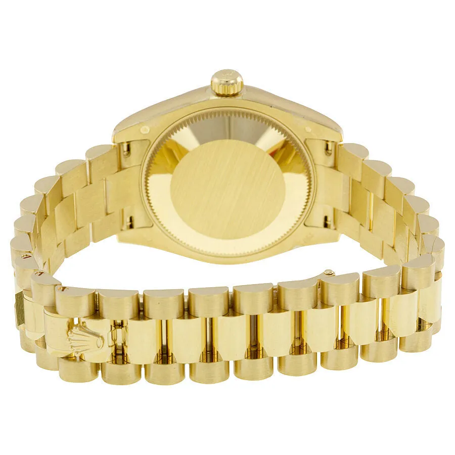 Rolex Lady-Datejust 31 Champagne Concentric Circle Dial 18K Yellow Gold President Automatic Ladies Watch 178278CCAP