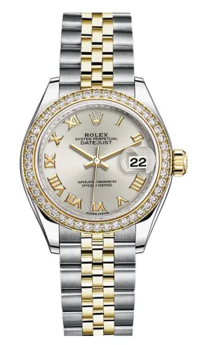 Rolex Lady Datejust Sundust Roman Dial Diamond Bezel Automatic Watch 279383SNRJ