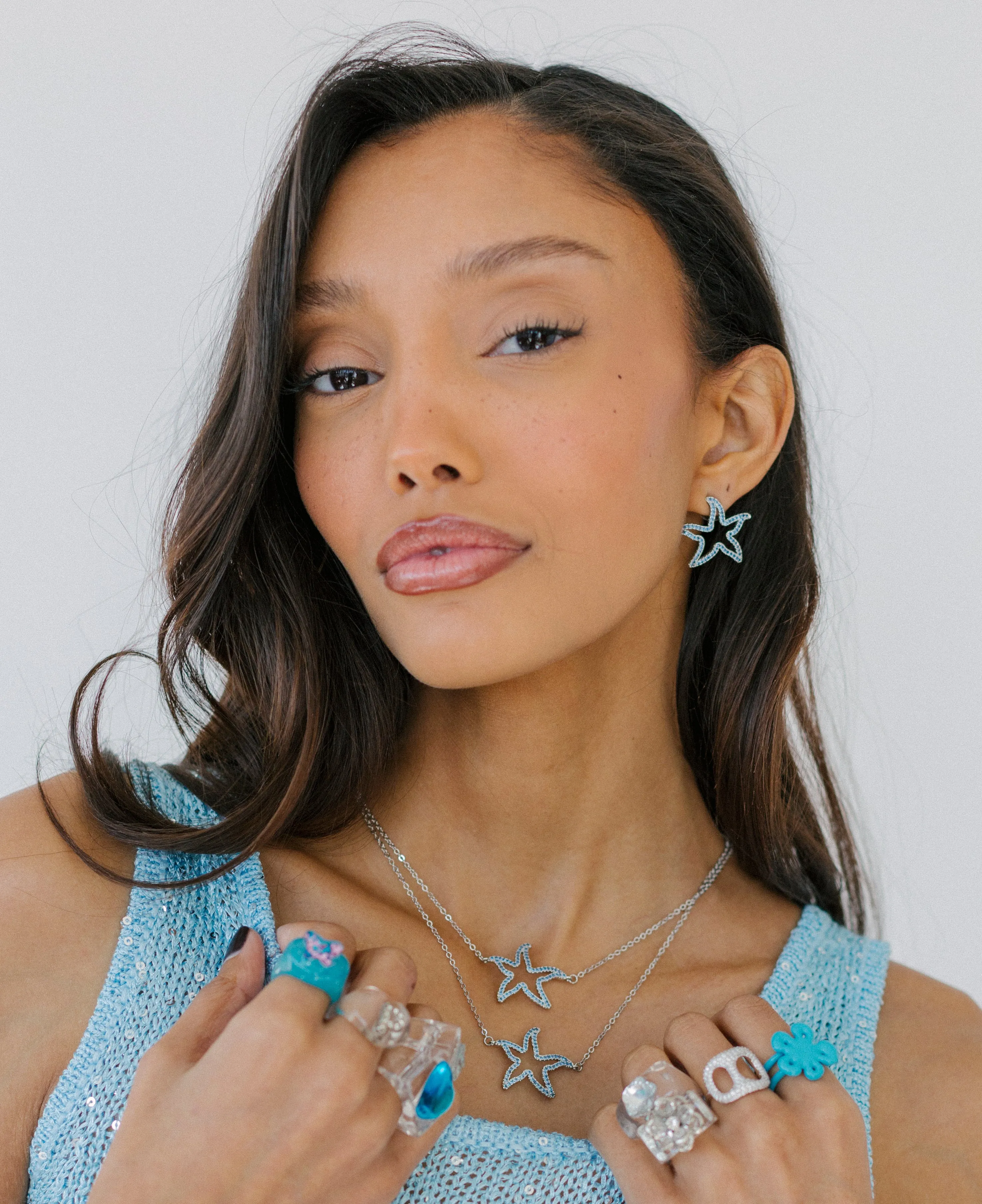 SEA STAR BLING NECKLACE