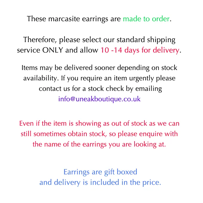 Shining Star Marcasite Earrings