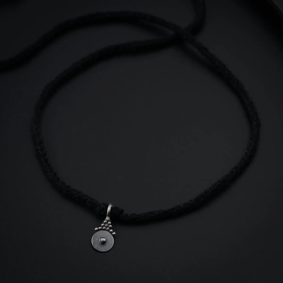 Silver Drop Motif Anklet