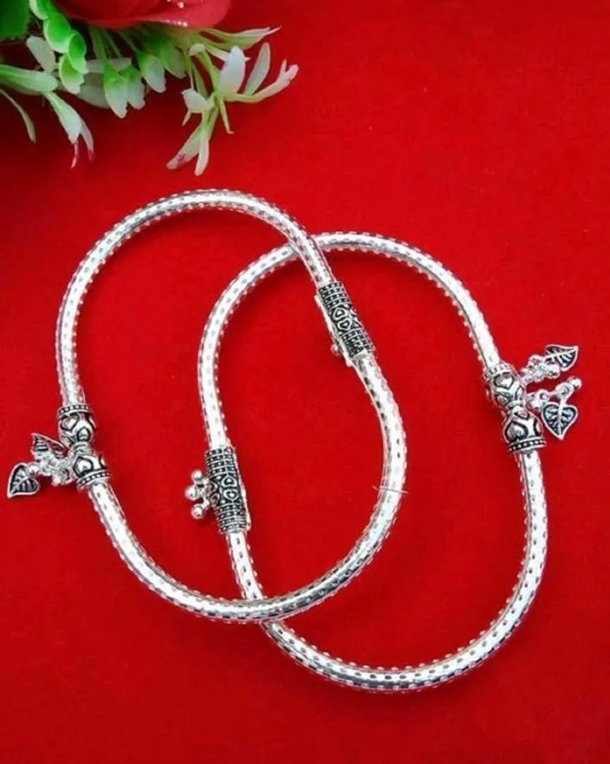 Silver Plated Anklets or Payal for women and Girls