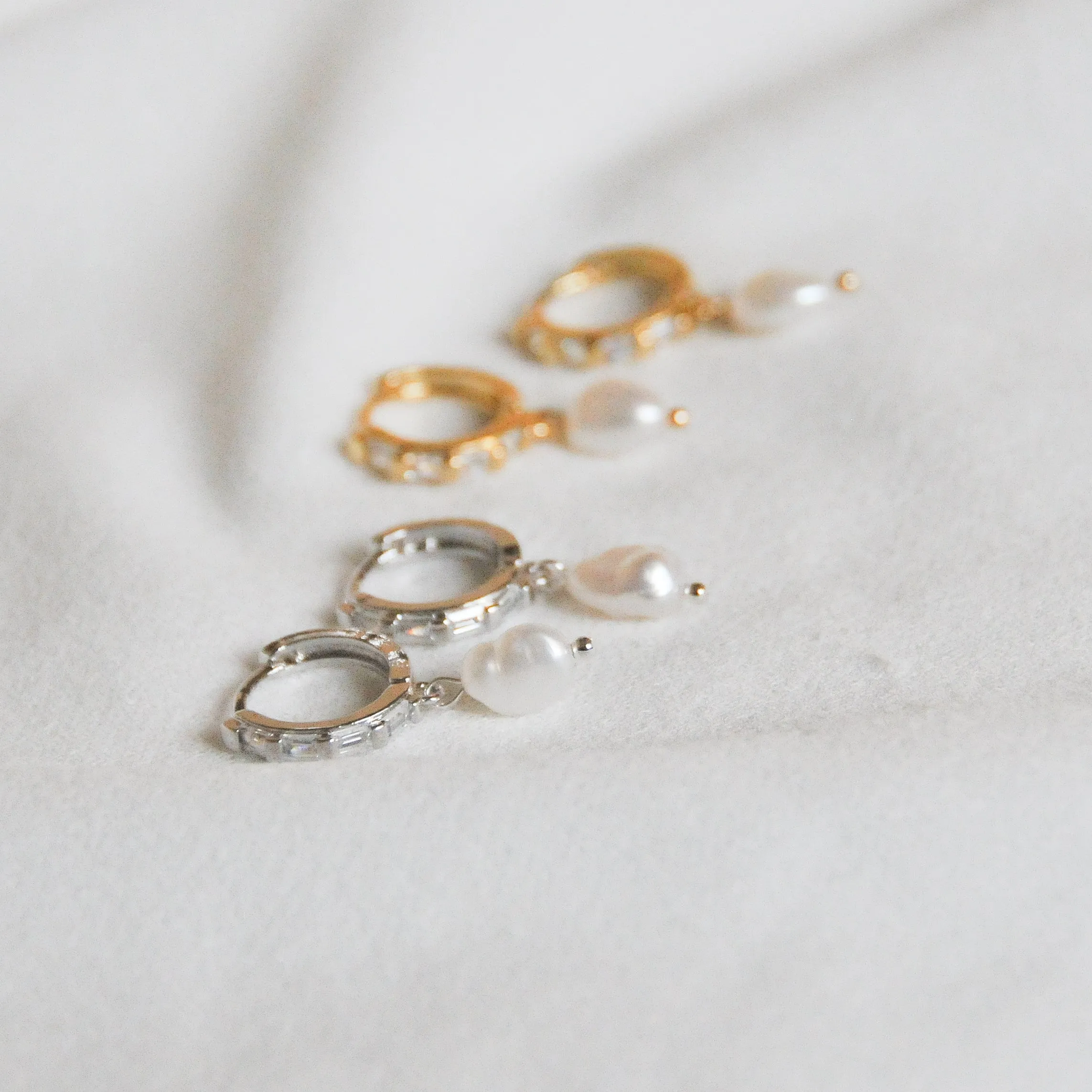 Single Pearl Earrings