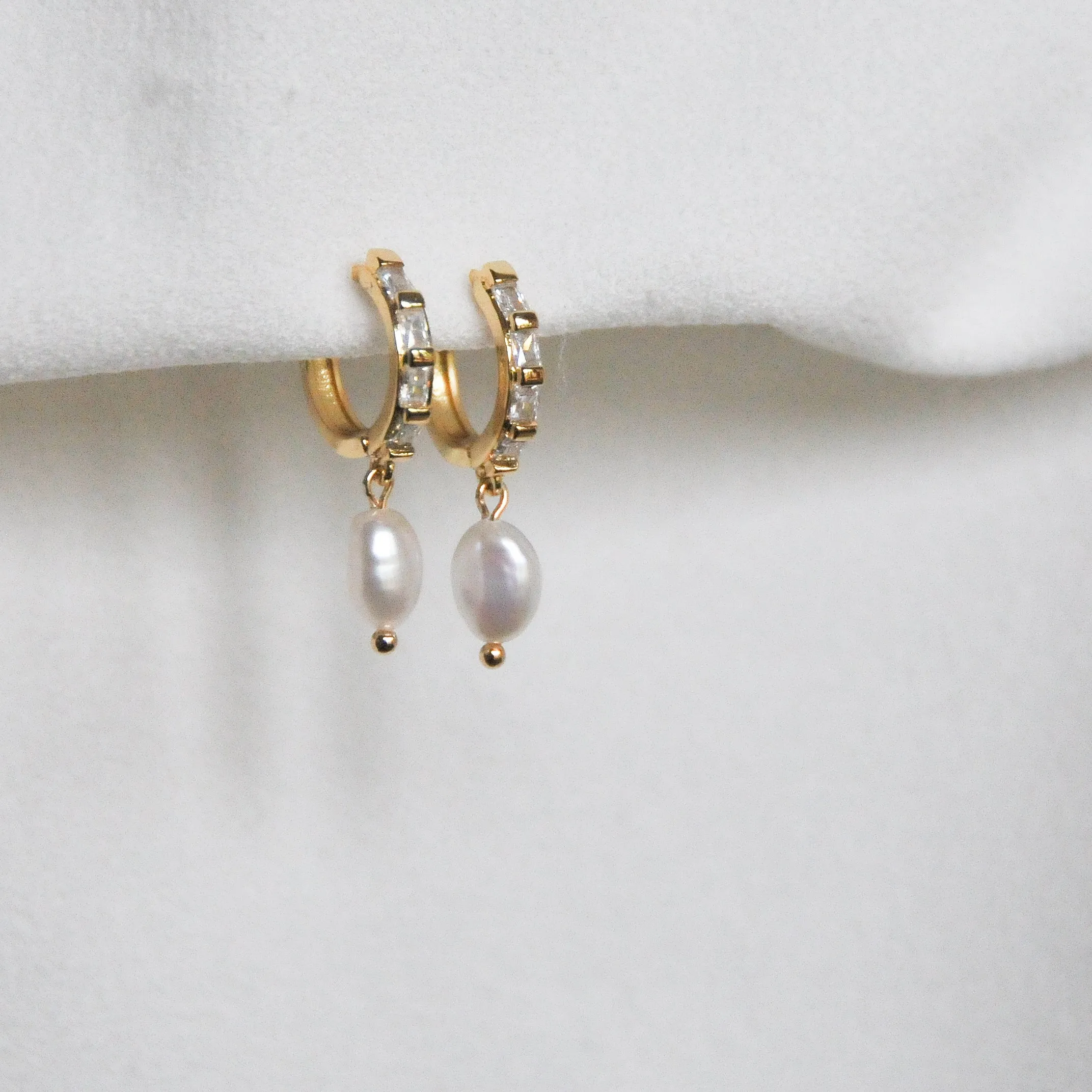 Single Pearl Earrings