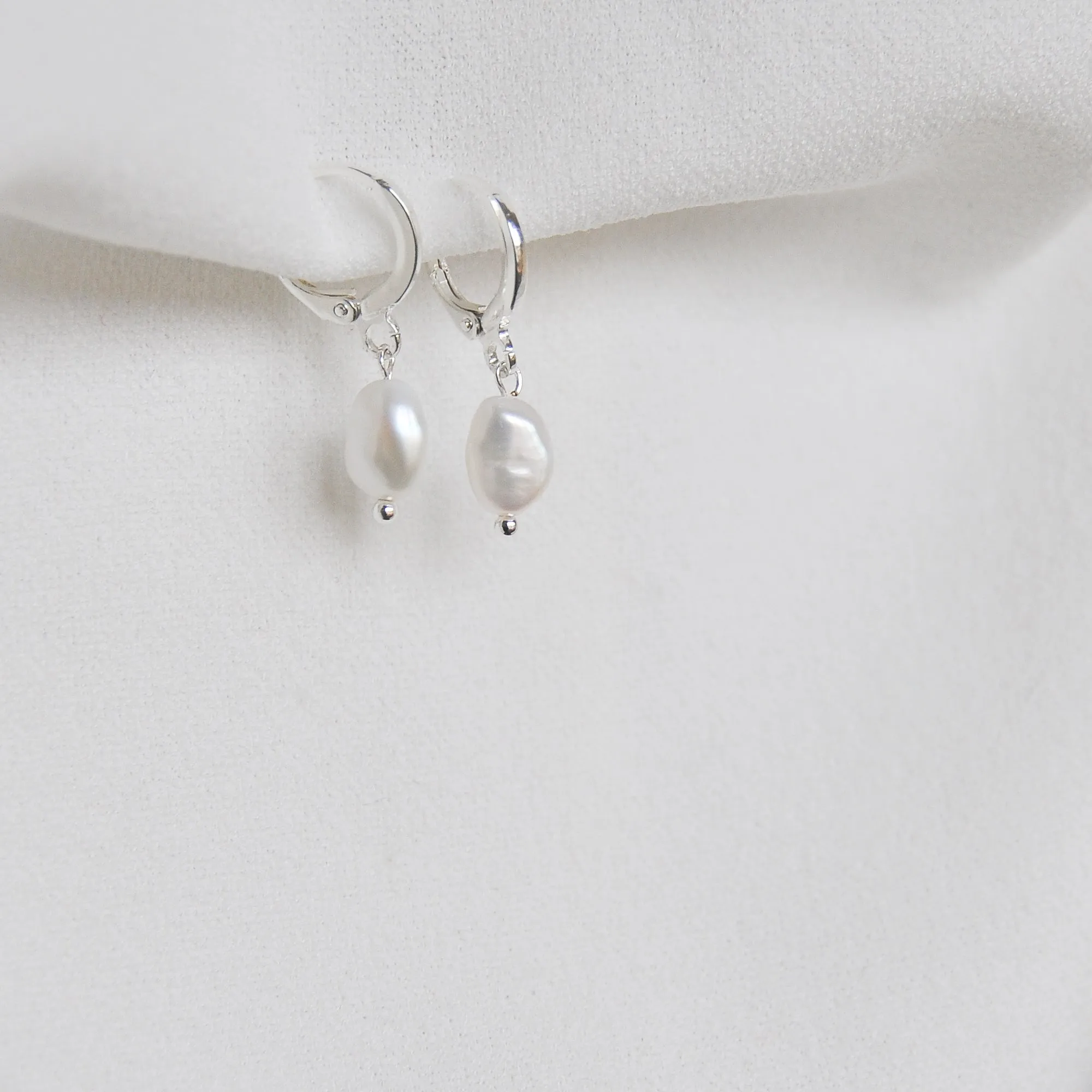 Single Pearl Earrings