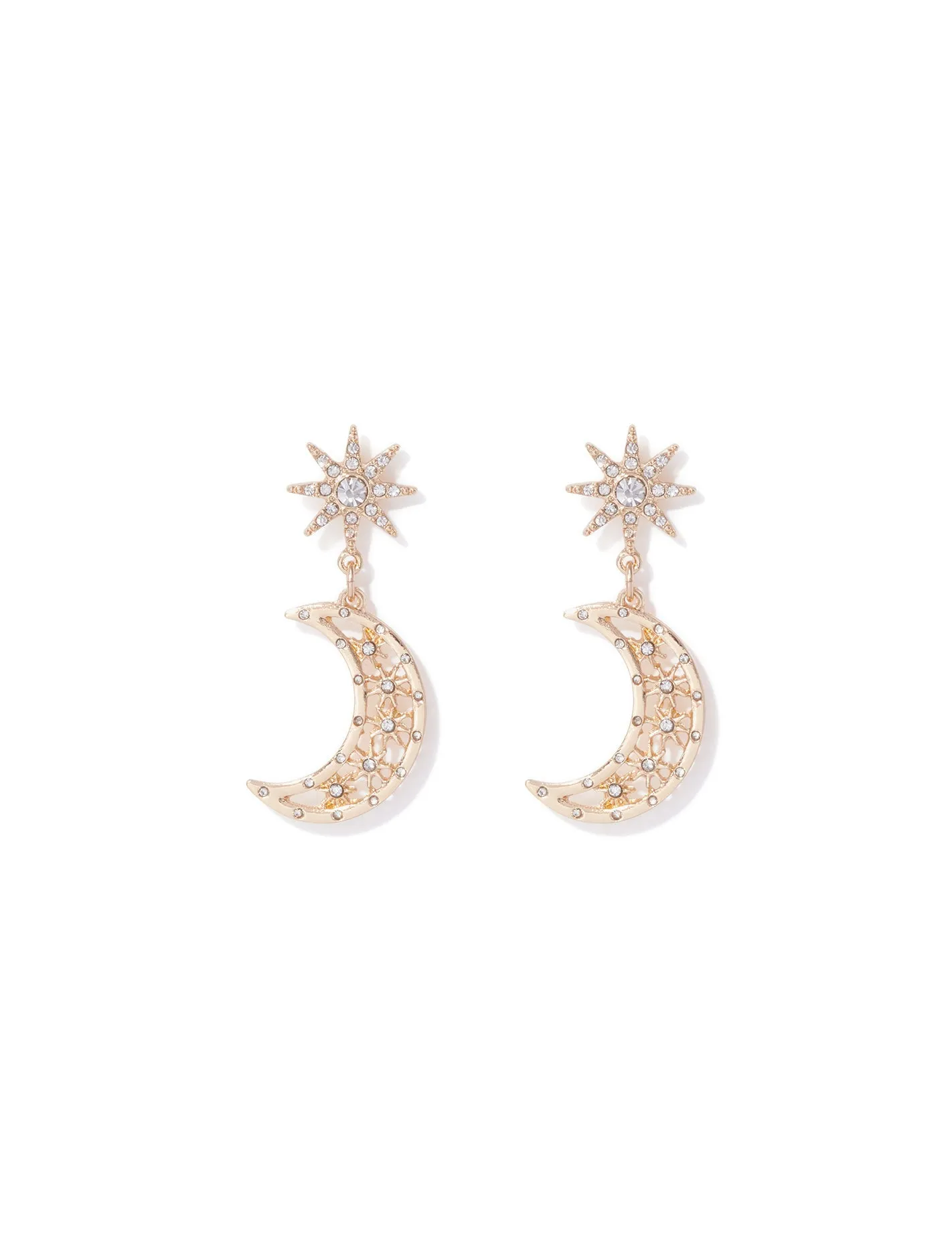 Sirena Stone Moon Earrings