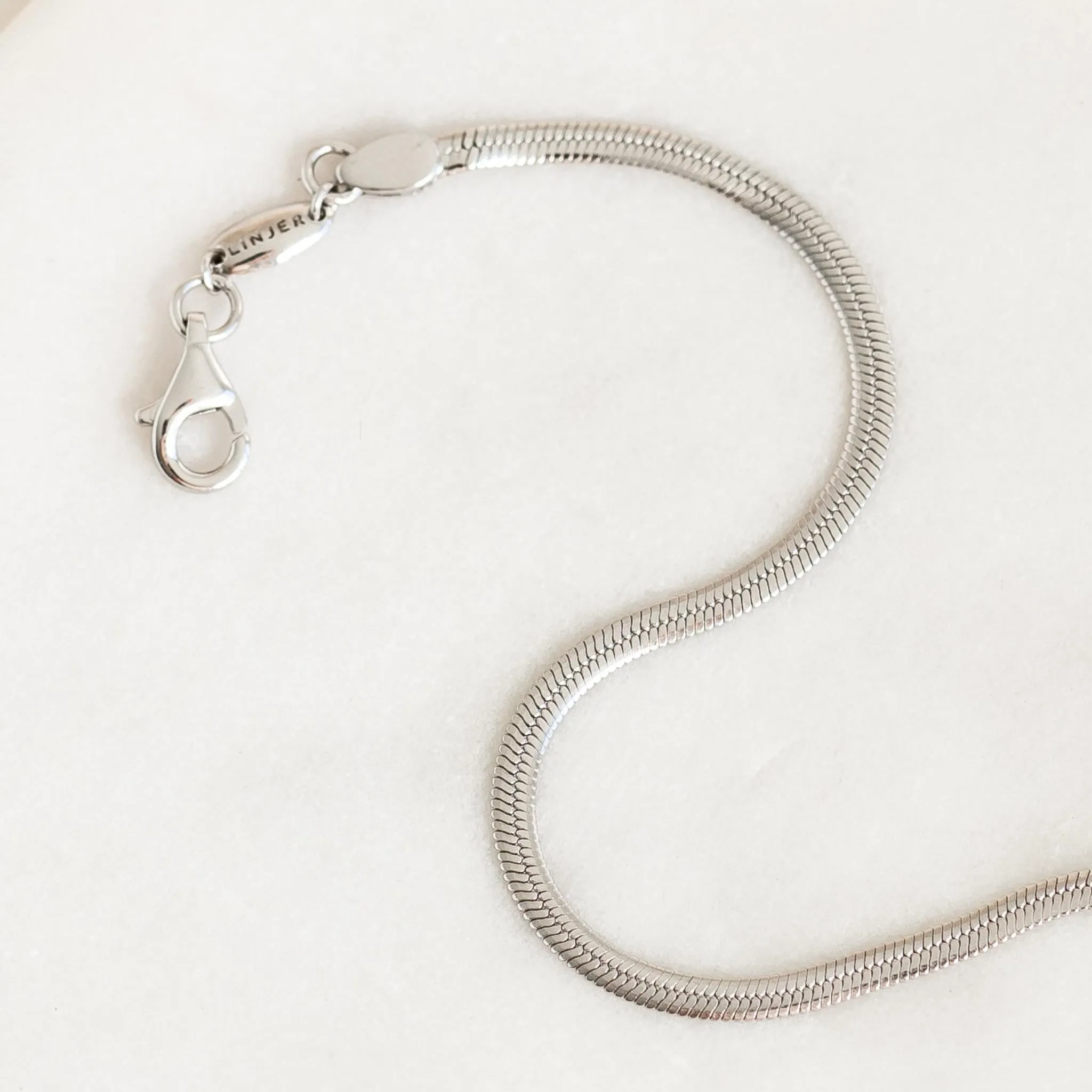 Snake Chain Bracelet Silver